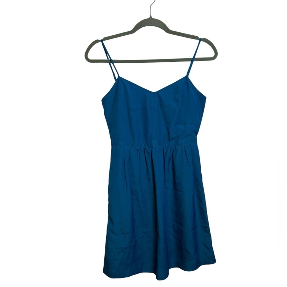 J.Crew Teal Sweetheart Mini Dress